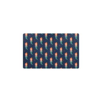 Mermaid Girl Pattern Print Design 01 Kitchen Mat