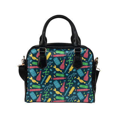 Phlebotomist Pattern Print Design A03 Shoulder Handbag