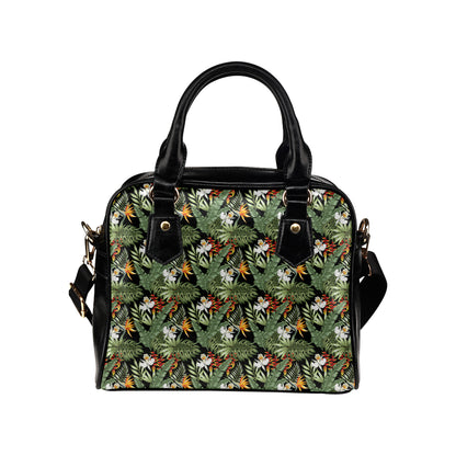 Bird Of Paradise Pattern Print Design 02 Shoulder Handbag