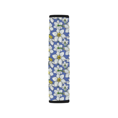 Daffodils Pattern Print Design DF08 Car Seat Belt Cover