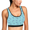 Dolphin Baby Cute Print Pattern Sports Bra