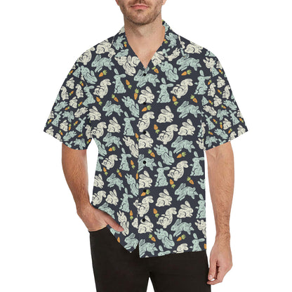 Bunny Pattern Print Design 04 Men's Hawaiian Shirt