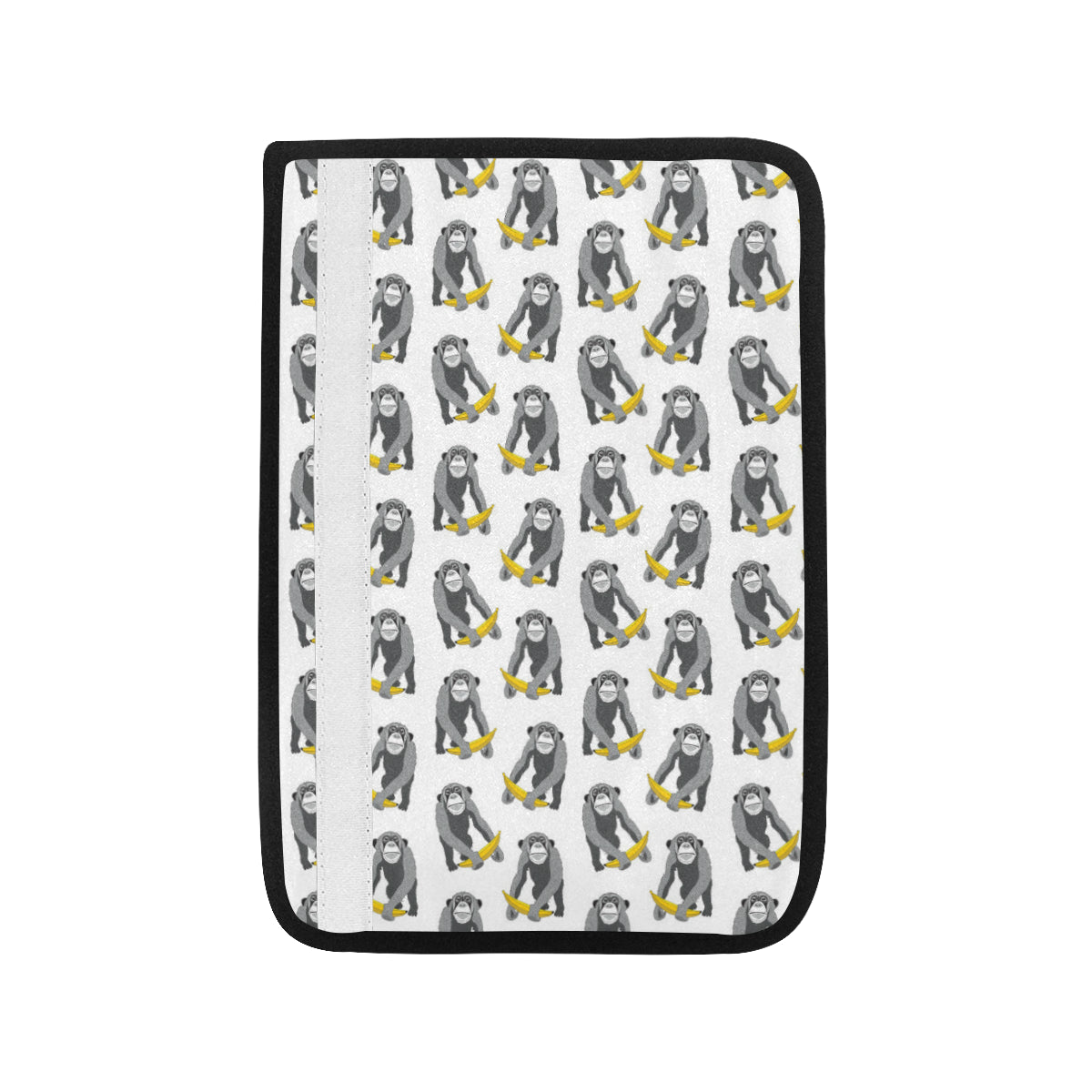 Chimpanzee Pattern Print Design 05 Car Seat Belt Cover