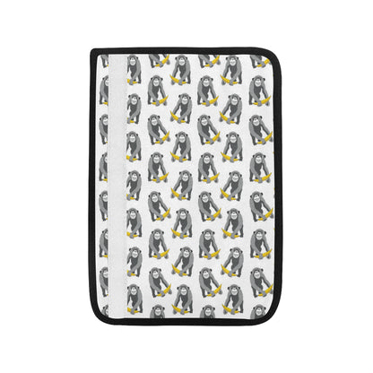 Chimpanzee Pattern Print Design 05 Car Seat Belt Cover