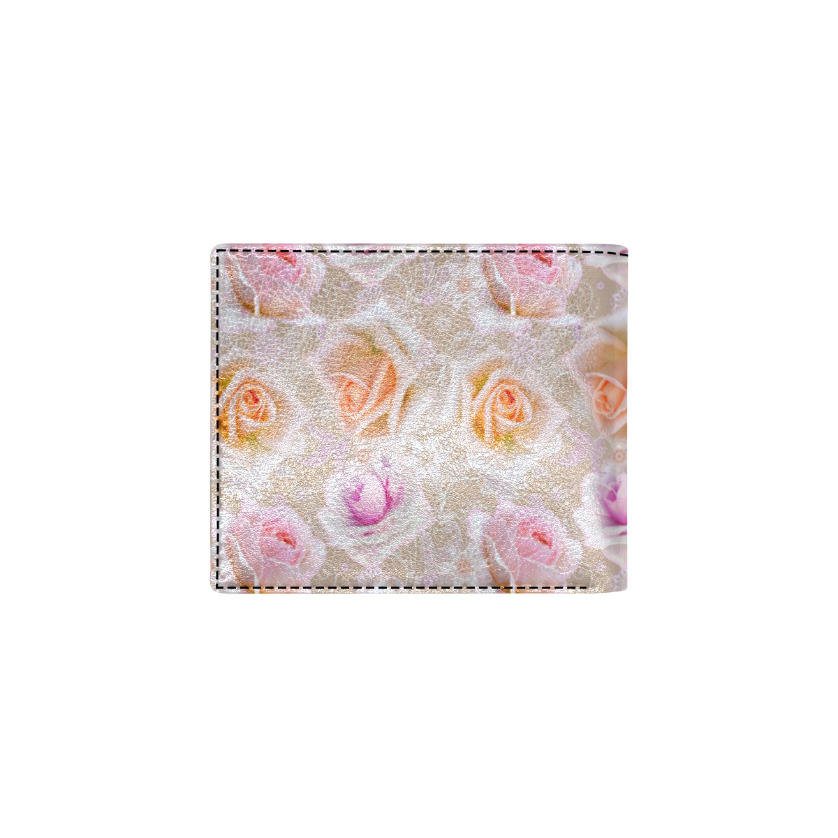 Rose Pattern Print Design RO011 Men's ID Card Wallet