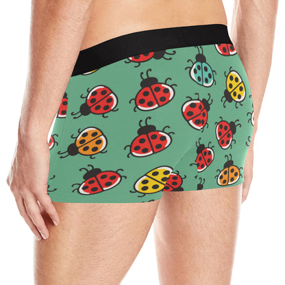 Ladybug Pattern Print Design 02 Men's Boxer Briefs