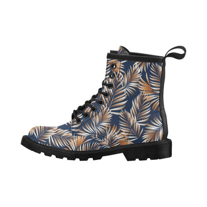 Tropical Flower Pattern Print Design TF07 Women's Boots