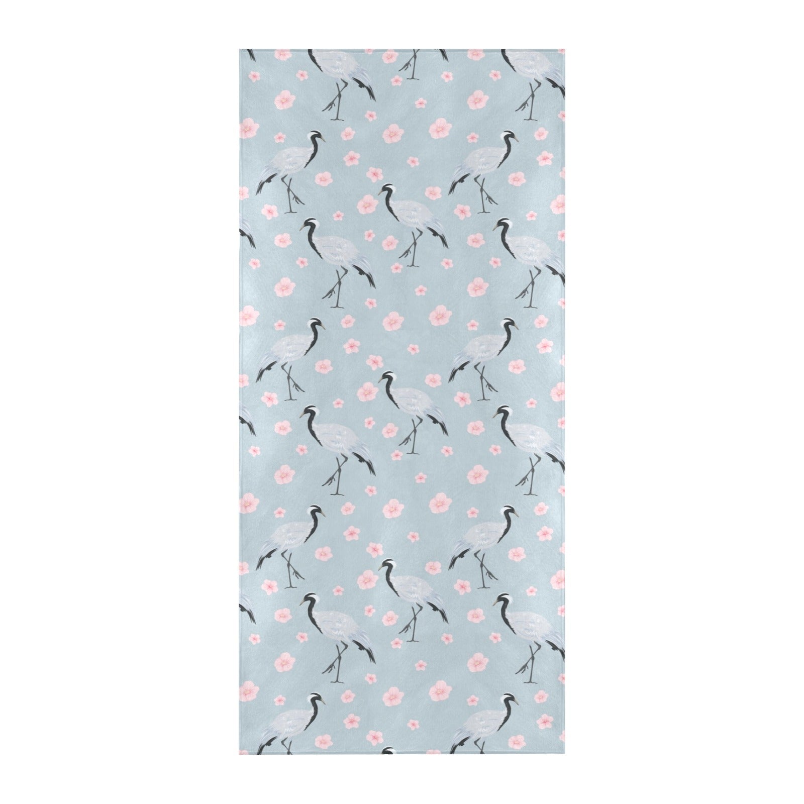 Sakura Bird Print Design LKS304 Beach Towel 32" x 71"