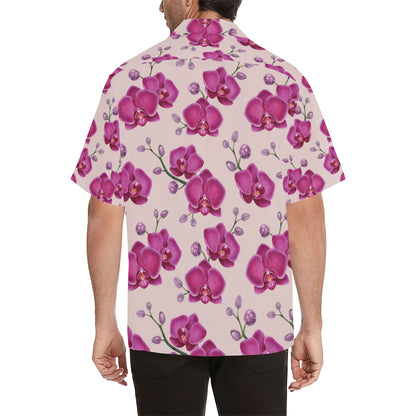 Orchid Pattern Print Design A02 Men's Hawaiian Shirt
