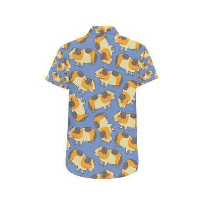 Guinea Pig Pattern Print Design 01 Men's Short Sleeve Button Up Shirt