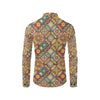 Mandala Flower Themed Design Print Men's Long Sleeve Shirt