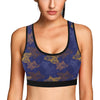 Goldfish Pattern Print Design 01 Sports Bra