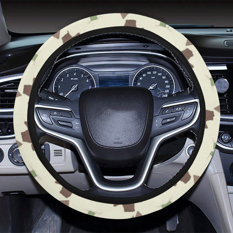 Western Cowboy Print Steering Wheel Cover with Elastic Edge