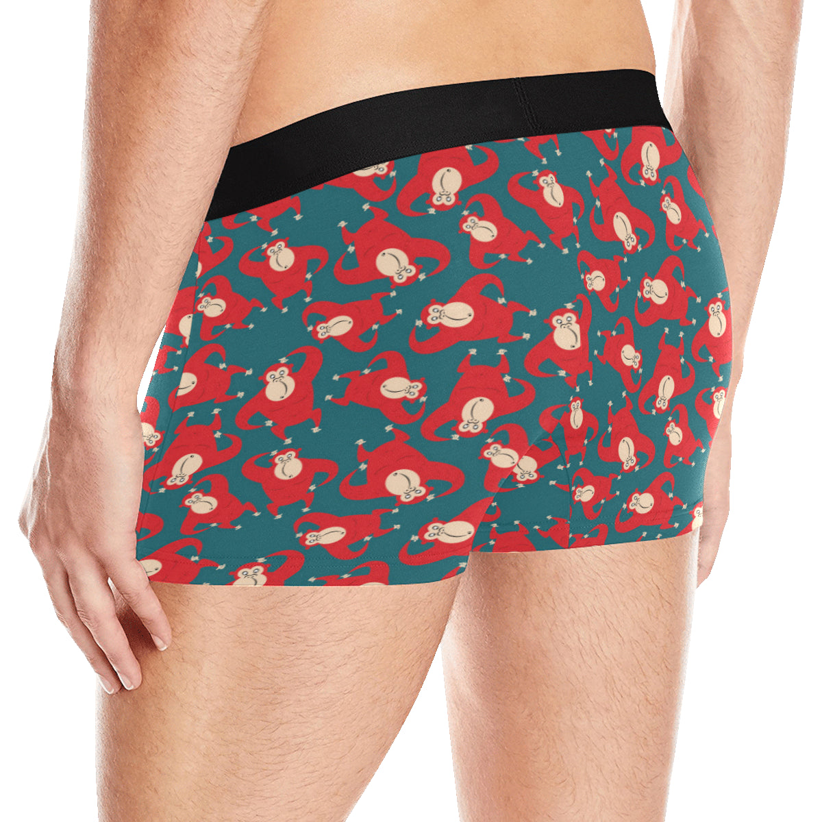 Chimpanzee Pattern Print Design 04 Men's Boxer Briefs