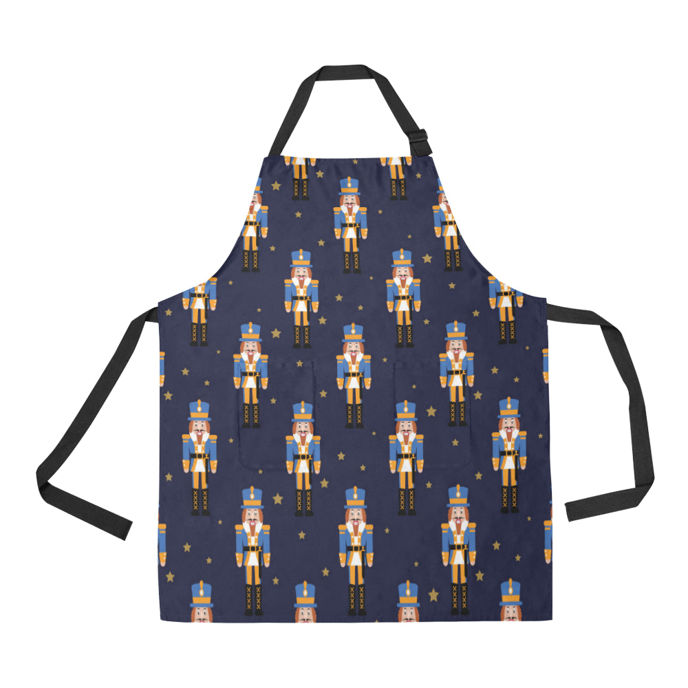 Nutcracker Pattern Print Design A04 Apron with Pocket