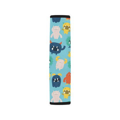 Monster Cartoon Pattern Print Design 03 Car Seat Belt Cover