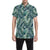 Sun Spot Tropical Palm Leaves hower Curtain Men's Short Sleeve Button Up Shirt