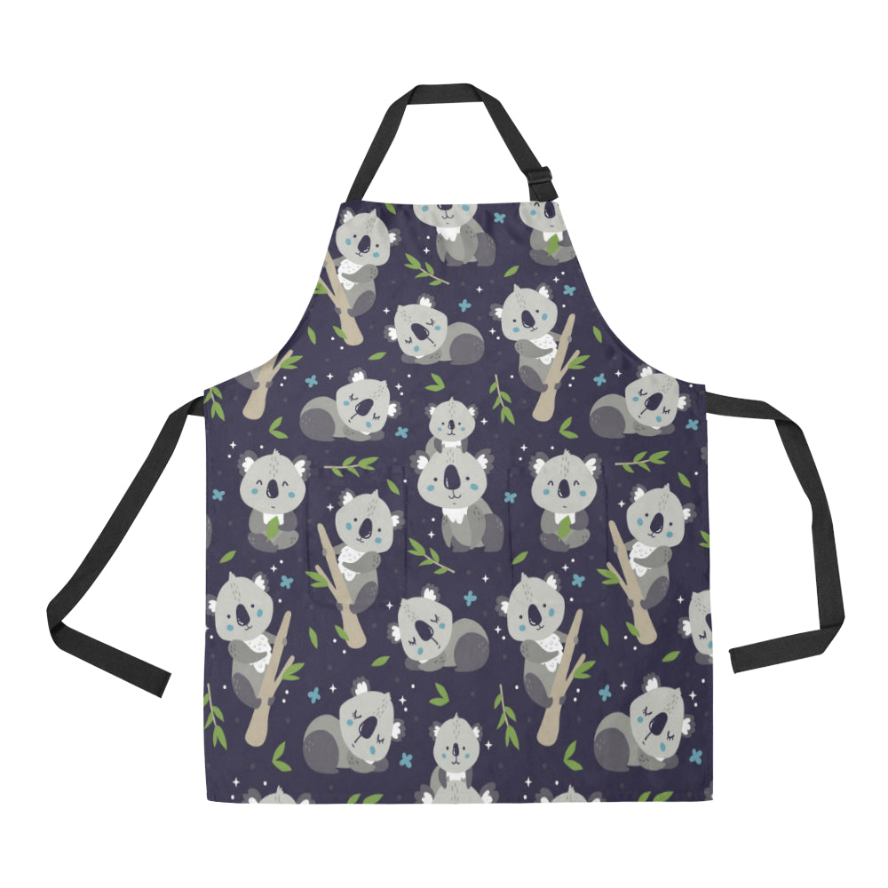 Koala Pattern Print Design 04 Apron with Pocket