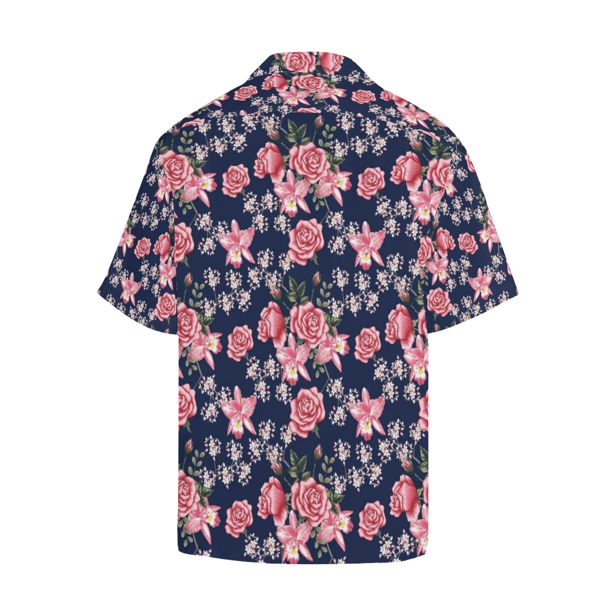 Rose Pattern Print Design A05 Men's Hawaiian Shirt