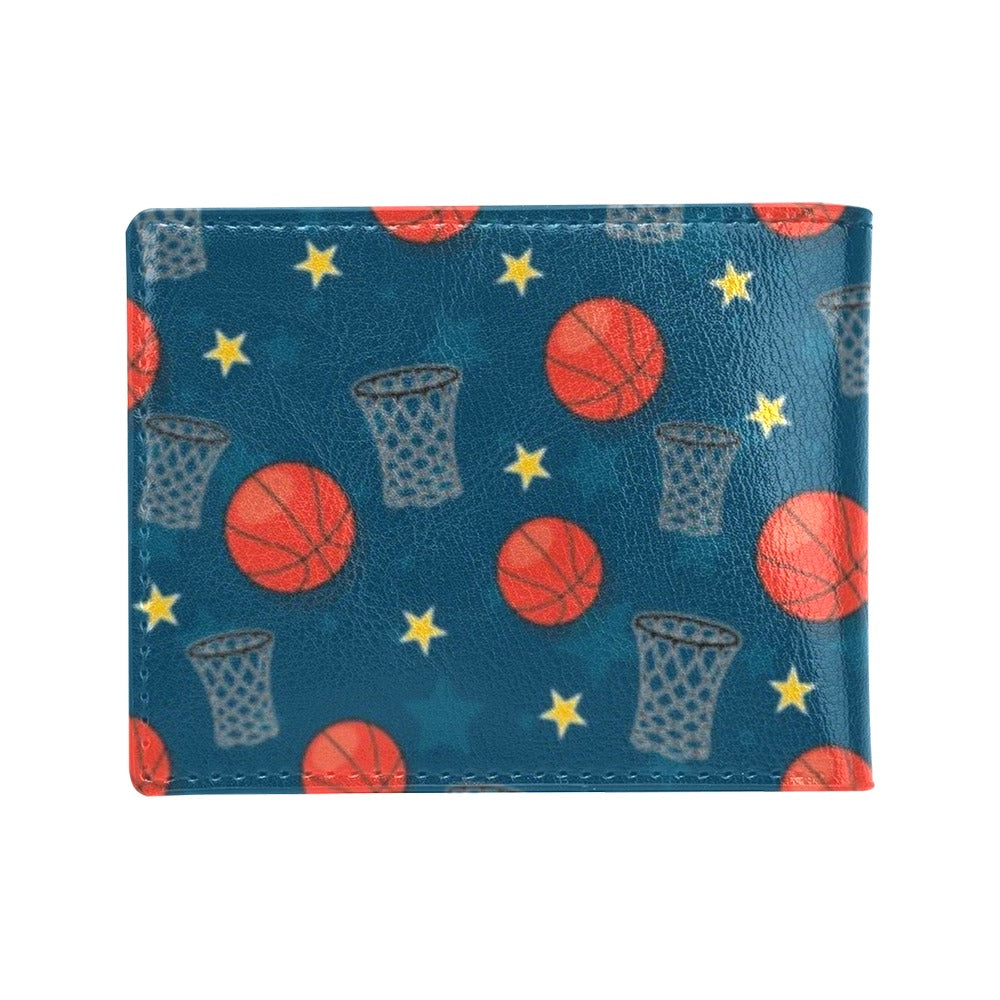 Basketball Classic Print Pattern Men's ID Card Wallet