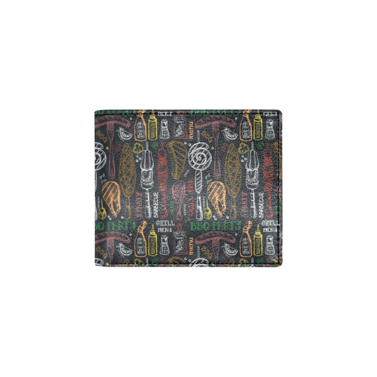 Barbecue Pattern Print Design 03 Men's ID Card Wallet