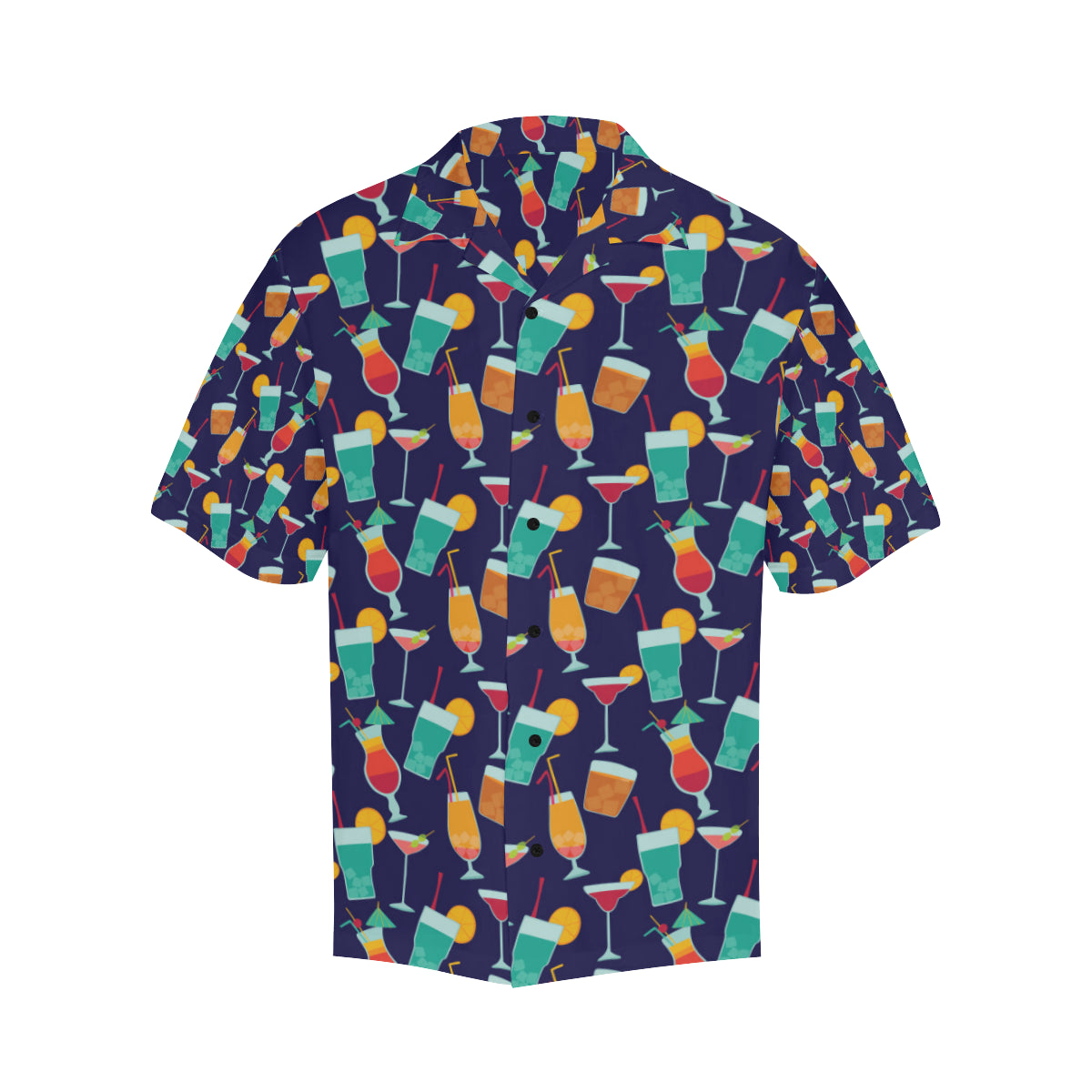 Cocktail Pattern Print Design 06 Men's Hawaiian Shirt