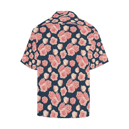 Rose Pattern Print Design A03 Men's Hawaiian Shirt