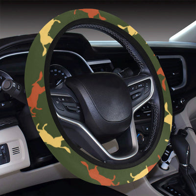 Horse Western Pattern Steering Wheel Cover with Elastic Edge