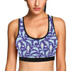 Dolphin Smile Print Pattern Sports Bra