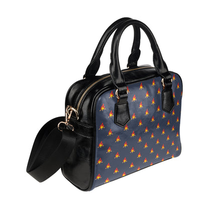 Campfire Pattern Print Design 02 Shoulder Handbag
