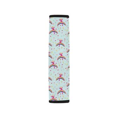 Fairy with Rainbow Print Pattern Car Seat Belt Cover