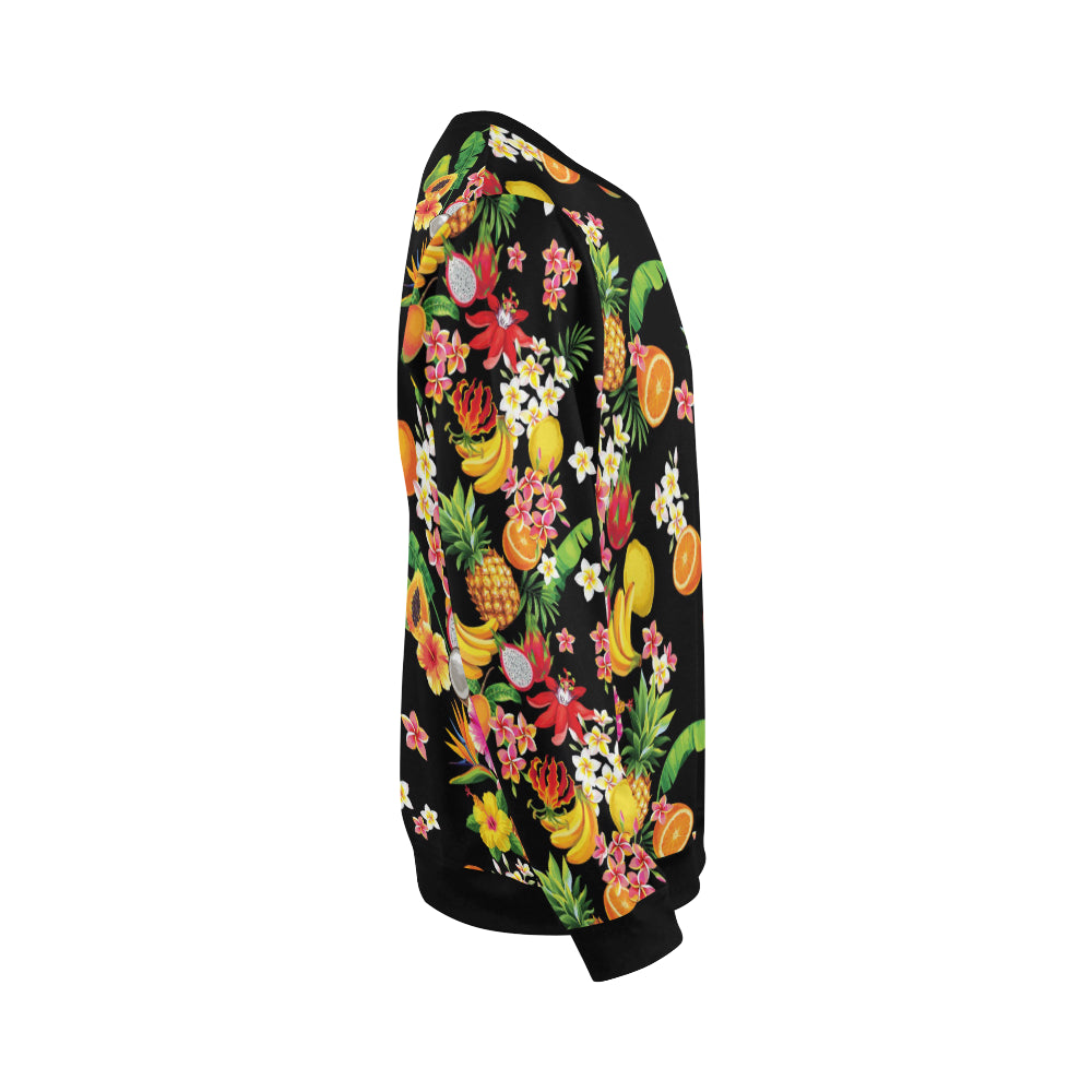 Tropical Fruits Pattern Print Design TF02 Men Long Sleeve Sweatshirt