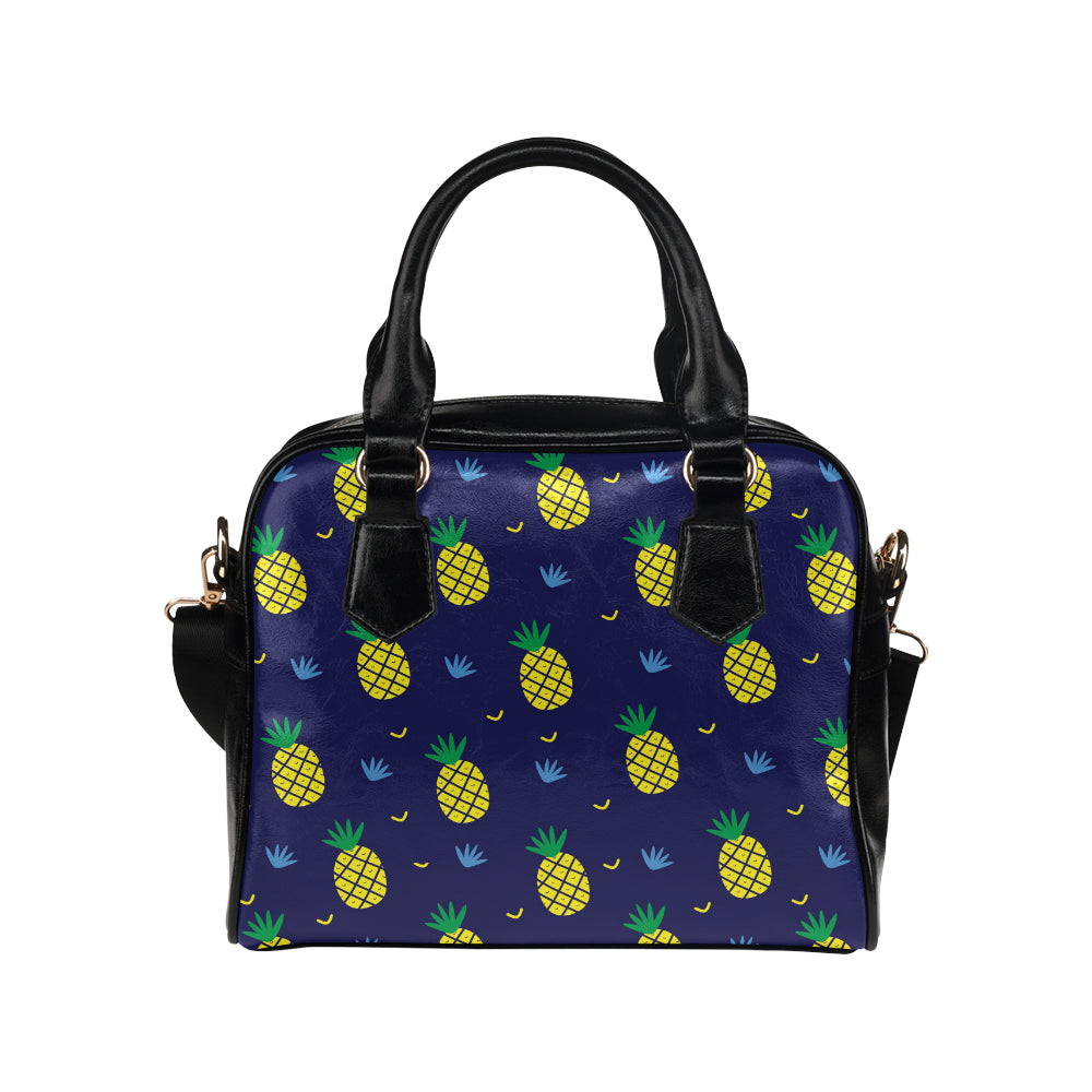 Pineapple Pattern Print Design A01 Shoulder Handbag