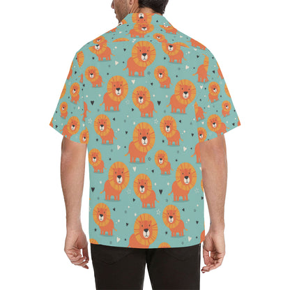 Lion Baby Pattern Print Design 03 Men's Hawaiian Shirt