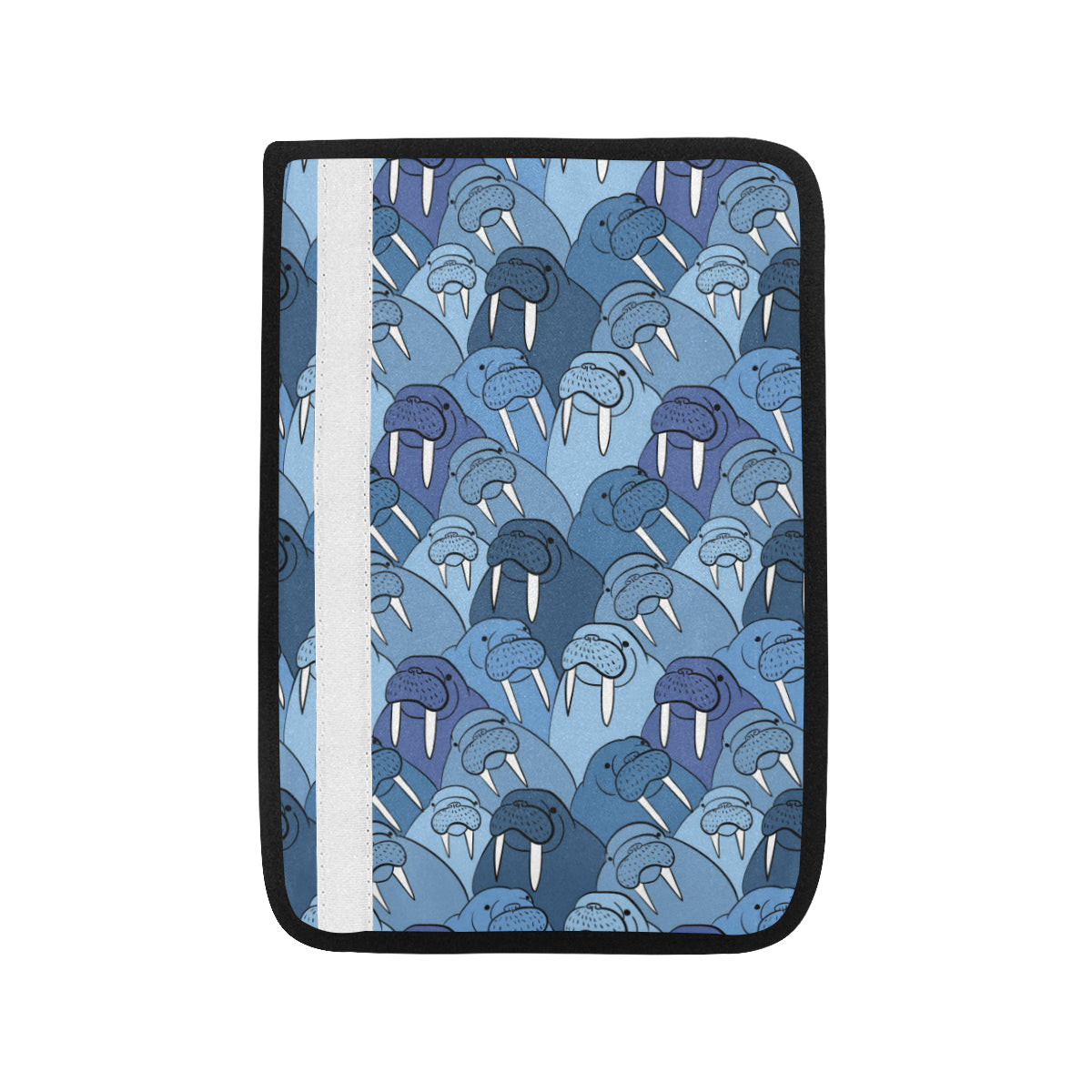 Walrus Pattern Print Design 01 Car Seat Belt Cover