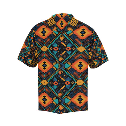 Kente Pattern Print Design 04 Men's Hawaiian Shirt