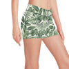 Palm Leaves Pattern Print Design PL014 Yoga Shorts