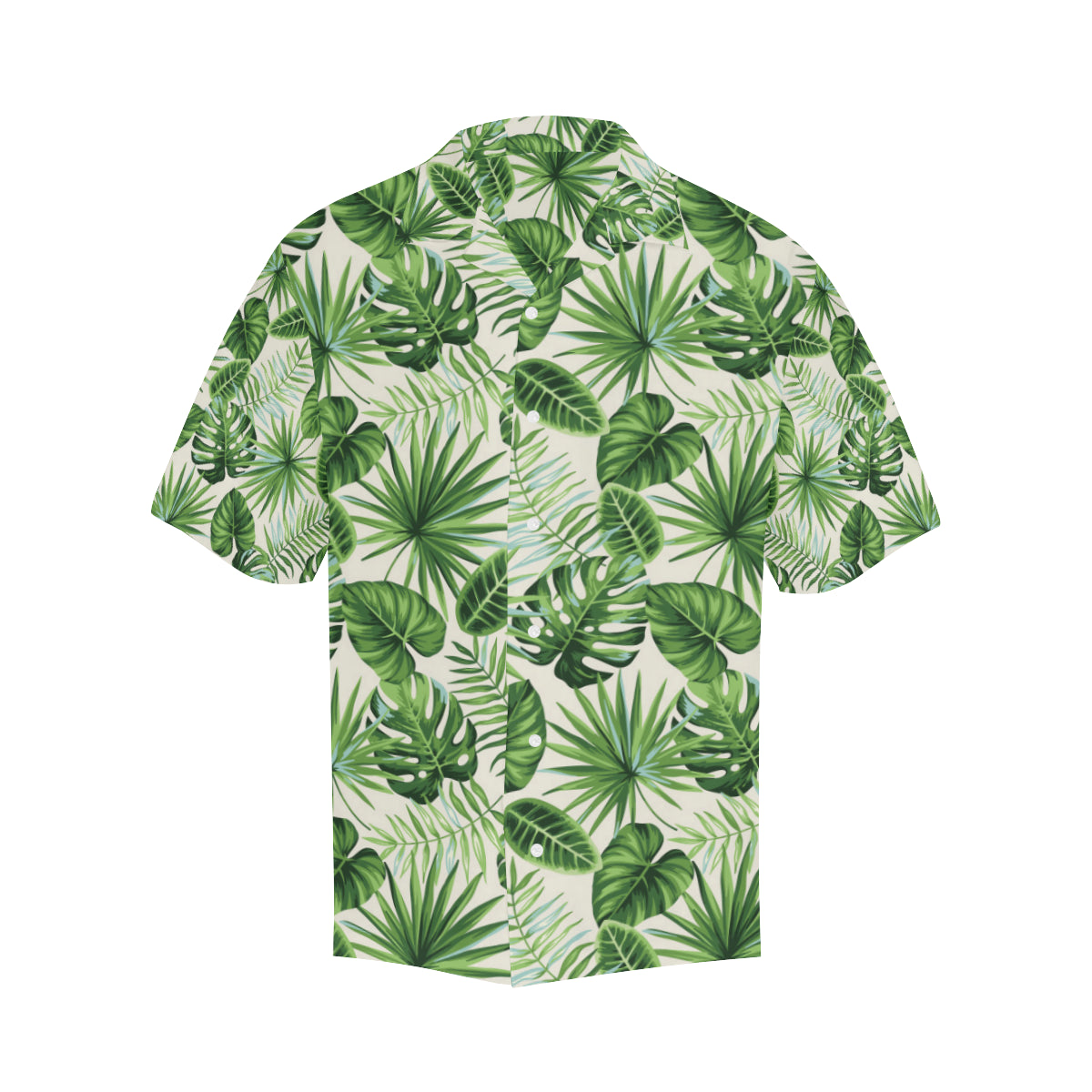 Palm Leaf Pattern Print Design A01 Men's Hawaiian Shirt