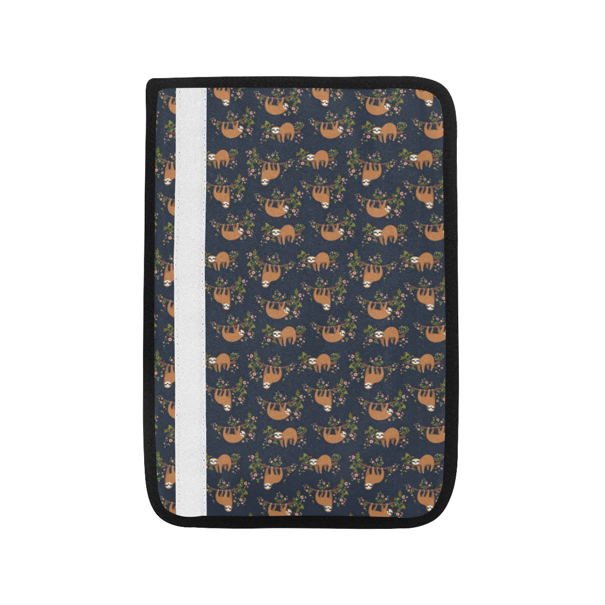 Sloth flower Design Themed Print Car Seat Belt Cover