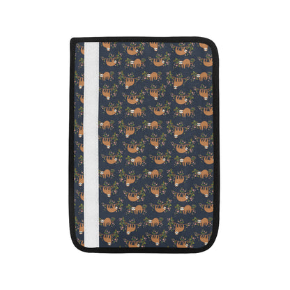 Sloth flower Design Themed Print Car Seat Belt Cover