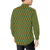 African Geometric Print Pattern Men's Long Sleeve Shirt