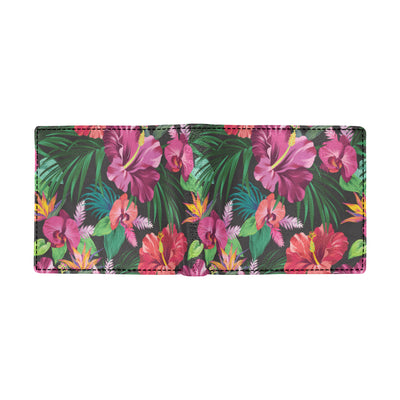 Hawaiian Flower Hibiscus tropical Men's ID Card Wallet