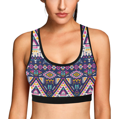 Pink Tribal Aztec native american Sports Bra