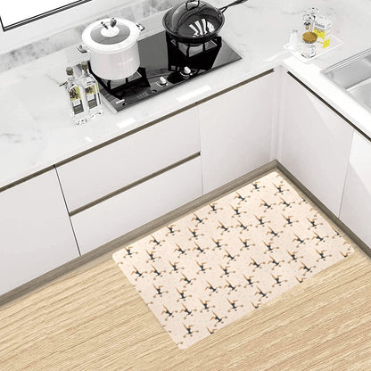 Cheerleader Pattern Print Design 03 Kitchen Mat