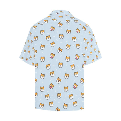 Shiba Inu Print Design LKS3012 Men's Hawaiian Shirt