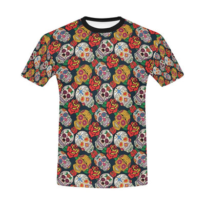 Sugar Skull Print Design LKS306 Men's All Over Print T-shirt