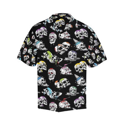 Skull Print Design LKS3013 Men's Hawaiian Shirt