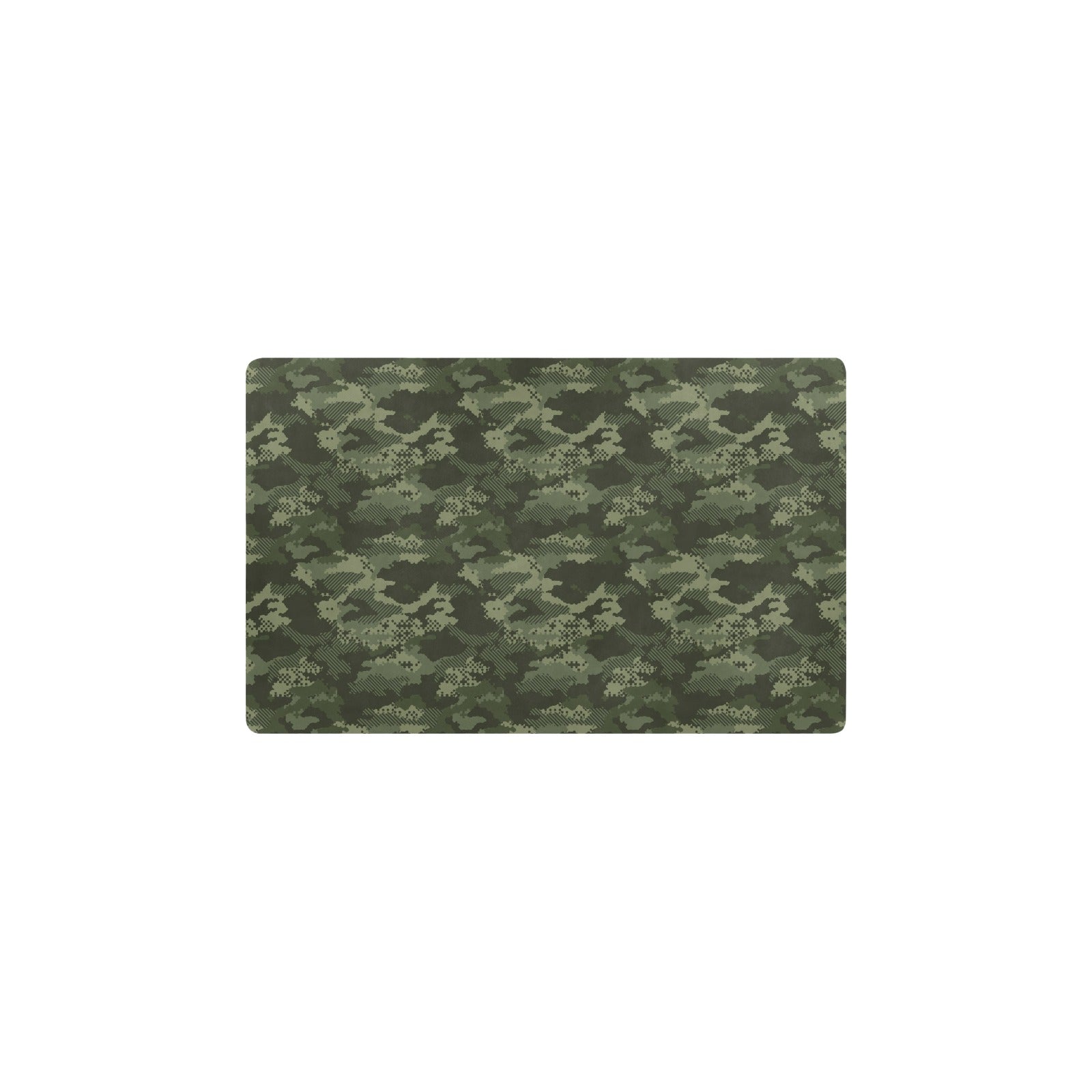 Army Camouflage Pattern Print Design 02 Kitchen Mat