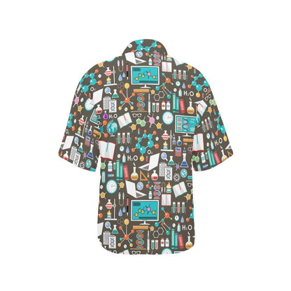 Science Print Design LKS303 Women's Hawaiian Shirt