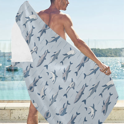 Shark Print Design LKS304 Beach Towel 32" x 71"